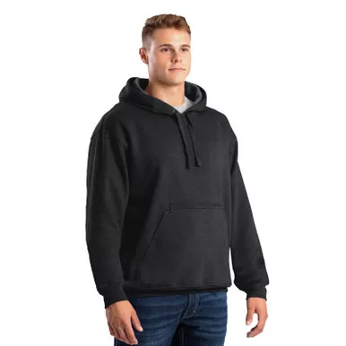 BERNE Men's Heritage Zippered Pocket Hooded Pullover Sweatshirt (SP418)