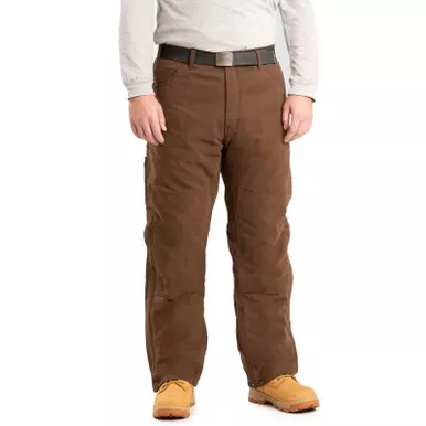 BERNE Men's Highland Washed Duck Insulated Bark Outer Pants (P966BB)