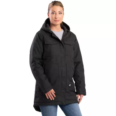 BERNE Women's Icecap Black Insulated Parka (WNJ38BK)