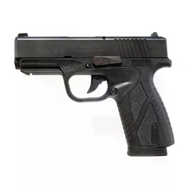Bersa BP9CC DAO 9mm, 3.3" Barrel, 3-Dot Sights, Matte Black, 8rd