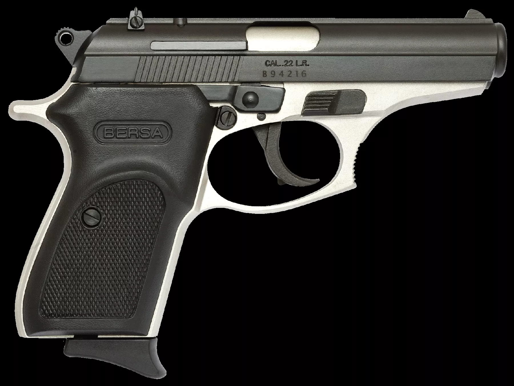 Bersa Thunder22 LR 3.50″ Pistol Nickel/Black