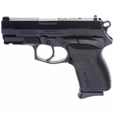 Bersa TPR9CM TPRC Compact Frame 9mm Luger 13+1, 3.25" Black Manual Barrel, Matte Black Serrated Steel Slide & Aluminum Frame, Ambidextrous