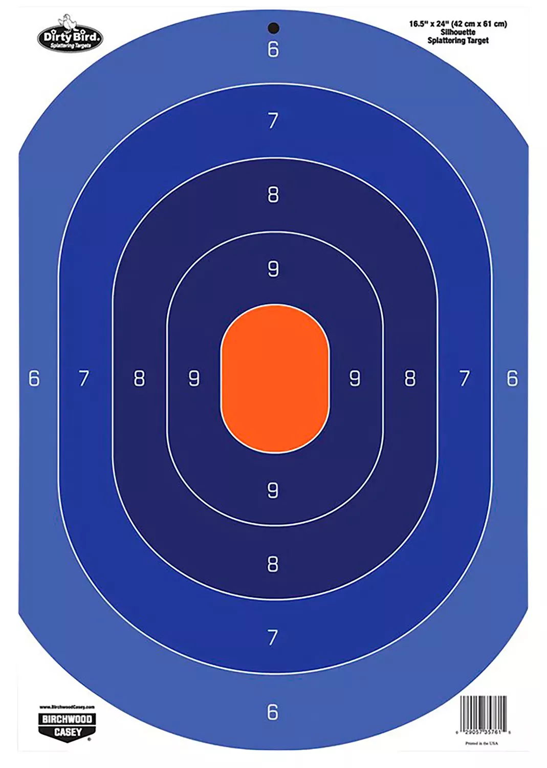 Birchwood Casey Dirty Bird Silhouette Oval Silhouette Tagboard Target 16.50″ x 24″ 3 Per Pkg