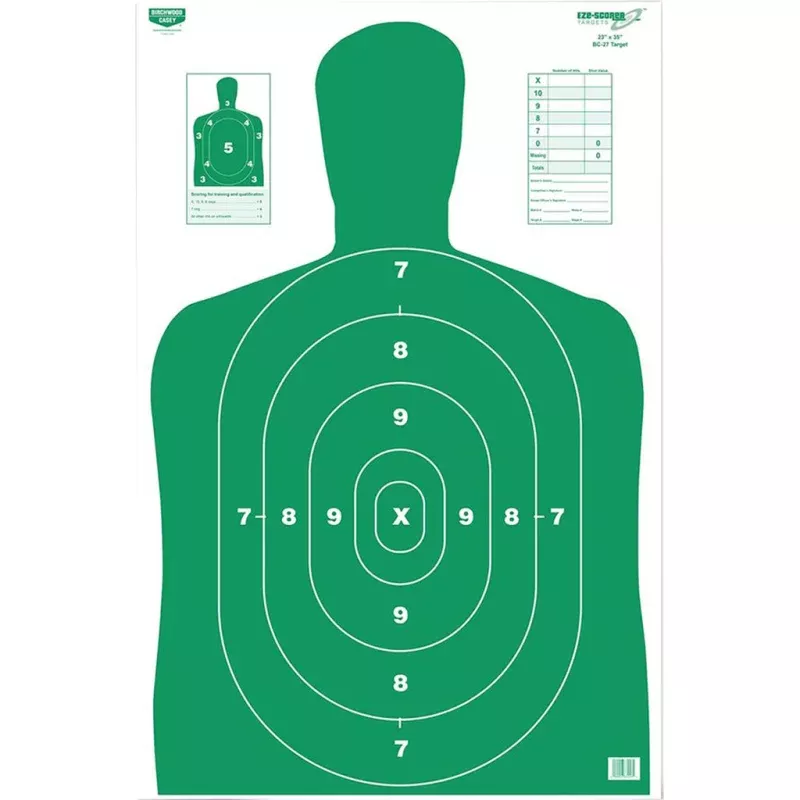 Birchwood Casey EZE-Scorer Target BC-27 Green 23×35 in. 100 pk.