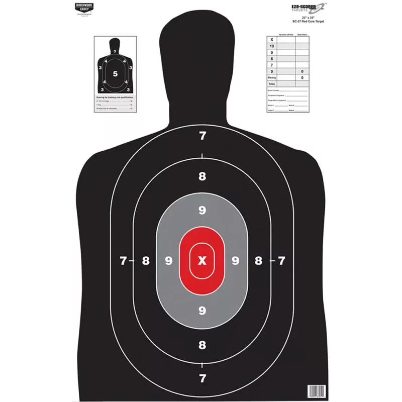 Birchwood Casey EZE-Scorer Target BC-27 Red 23×35 in. 100 pk.