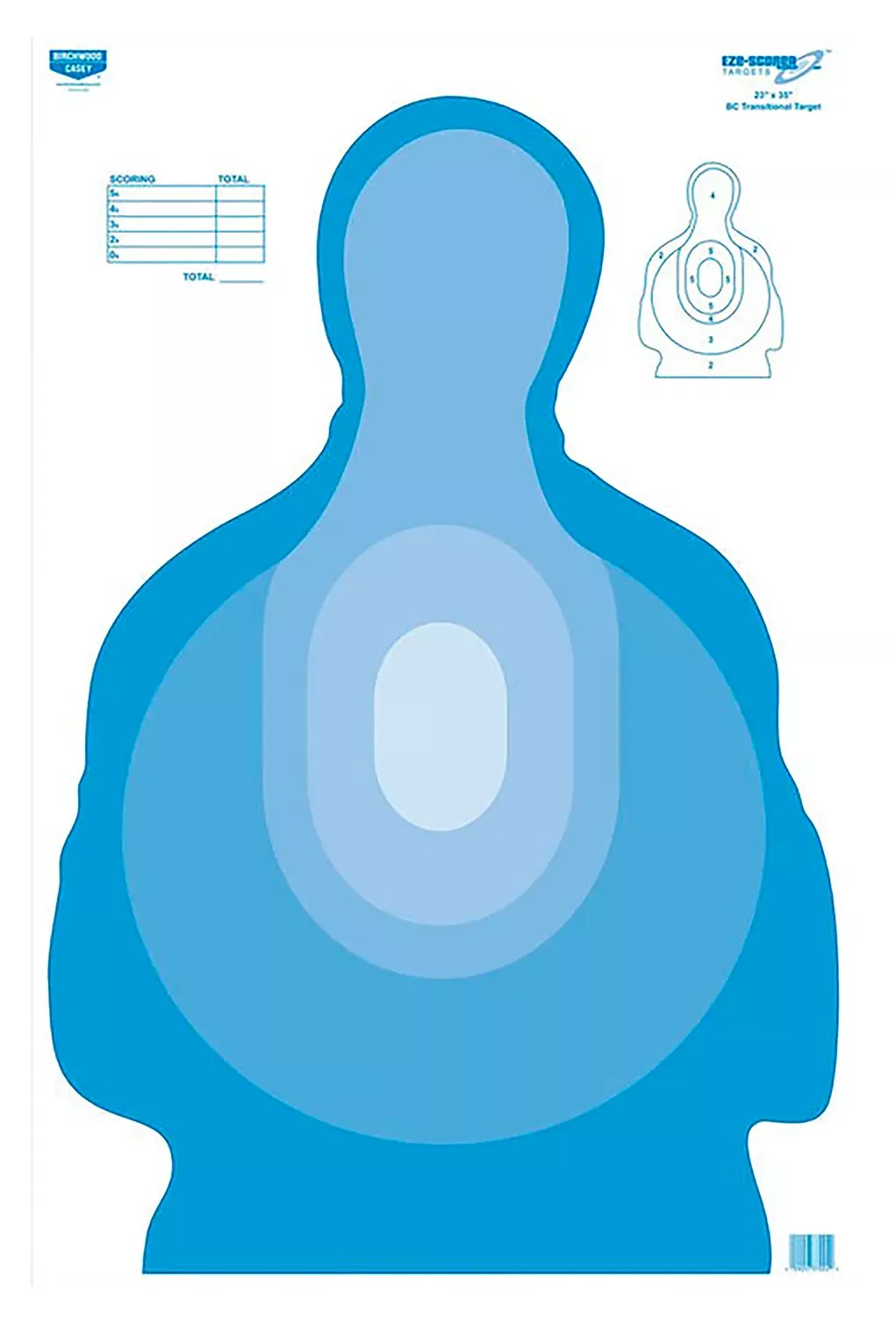 Birchwood Casey EZE-Scorer Transition Silhouette Paper Target 23″ x 35″ 100 Per Pkg