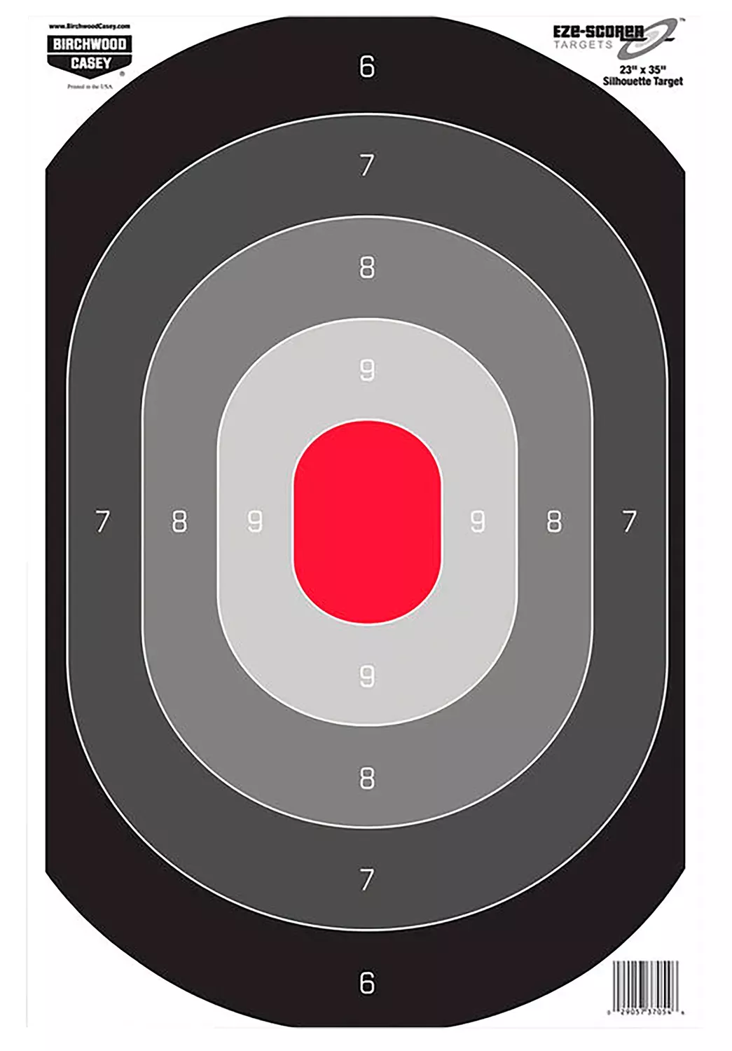 Birchwood CaseyEZE-Scorer Silhouette Paper Target 23″ x 35″ 100 Targets Per Pack