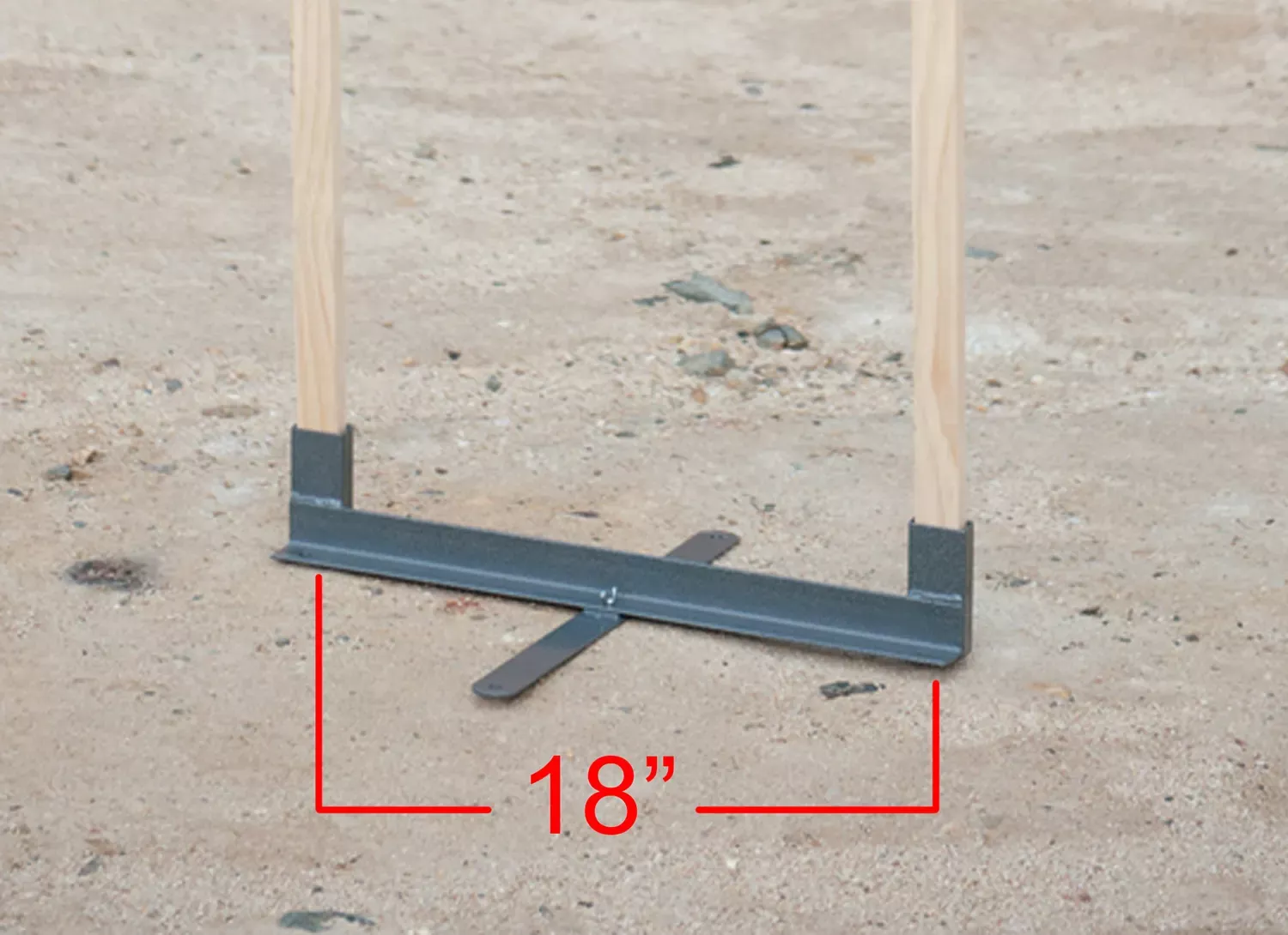Birchwood CaseyMetal Target StandGray Standing Metal 18" Standing