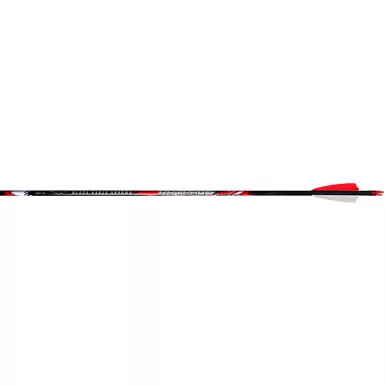 Black Eagle 33832 Rampage Arrows, 0.003 Inches, 2.5 Inches Shield Cut, 400 Spine, Black, 6 Pack