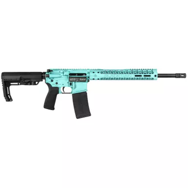 Black Rain Ordnance BROFUSIONTBB Spec15 Fusion 5.56x45mm NATO 30+1 16", Tiffany Blue, 12" M-LOK, MFT EPG16 Grip/Minimalist Stock