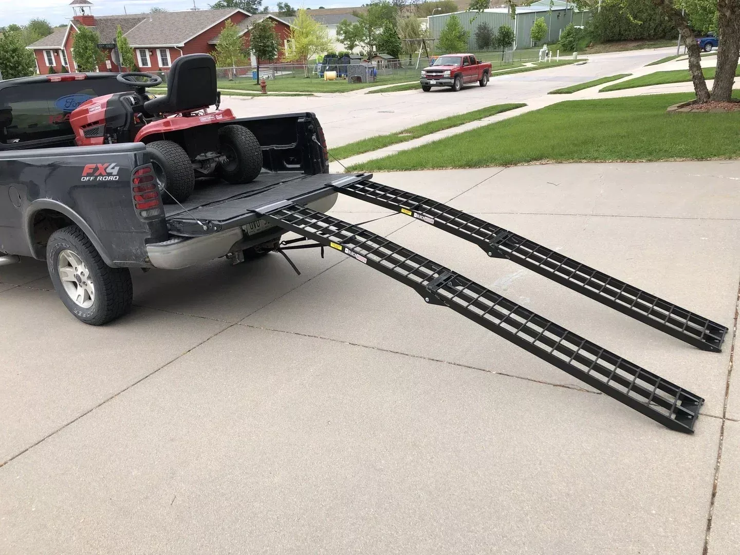 Black Widow Arched Folding Dual Runner ATV Ramps | Model BW-9412-2 | Length 96″ | 1,200 lb Capacity | Horsepower 20 To 60 HP | For ATV, Truck & Trailer Loading