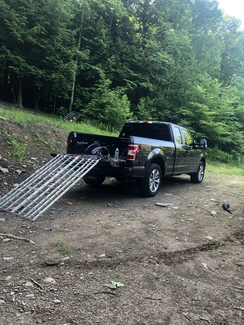 Black Widow Bi-Fold ATV Loading Ramp | IBF-9444 | Model 44″ Wide x 7’10” Long | 1,500 lb Capacity | For ATVs, Trucks & Trailers Loading