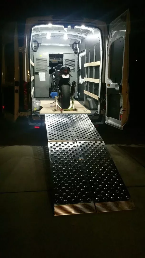Black Widow Big Boy EZ Rizer™ Arched Folding Motorcycle Ramp | Models MF2-9638-EZ To MF2-14438-EZ | Size 8′ To 12′ x 38″ | Capacity 2,000 To 3,000 lb | Horsepower 4 To 90+ HP | For Trucks & Trailers