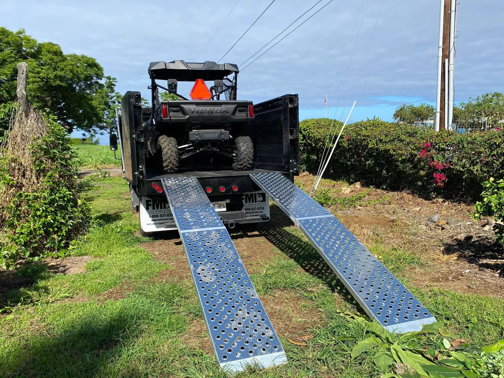 Black Widow Big Boy EZ Rizer™ Extra-Wide Arched Folding Dual Runner ATV Ramps | Model MF2-9619-EZ-ATV | Size 8′ L x 19″ W | Capacity 3,000 lb | Horsepower 4 To 90+ HP | For ATV & UTV Loading