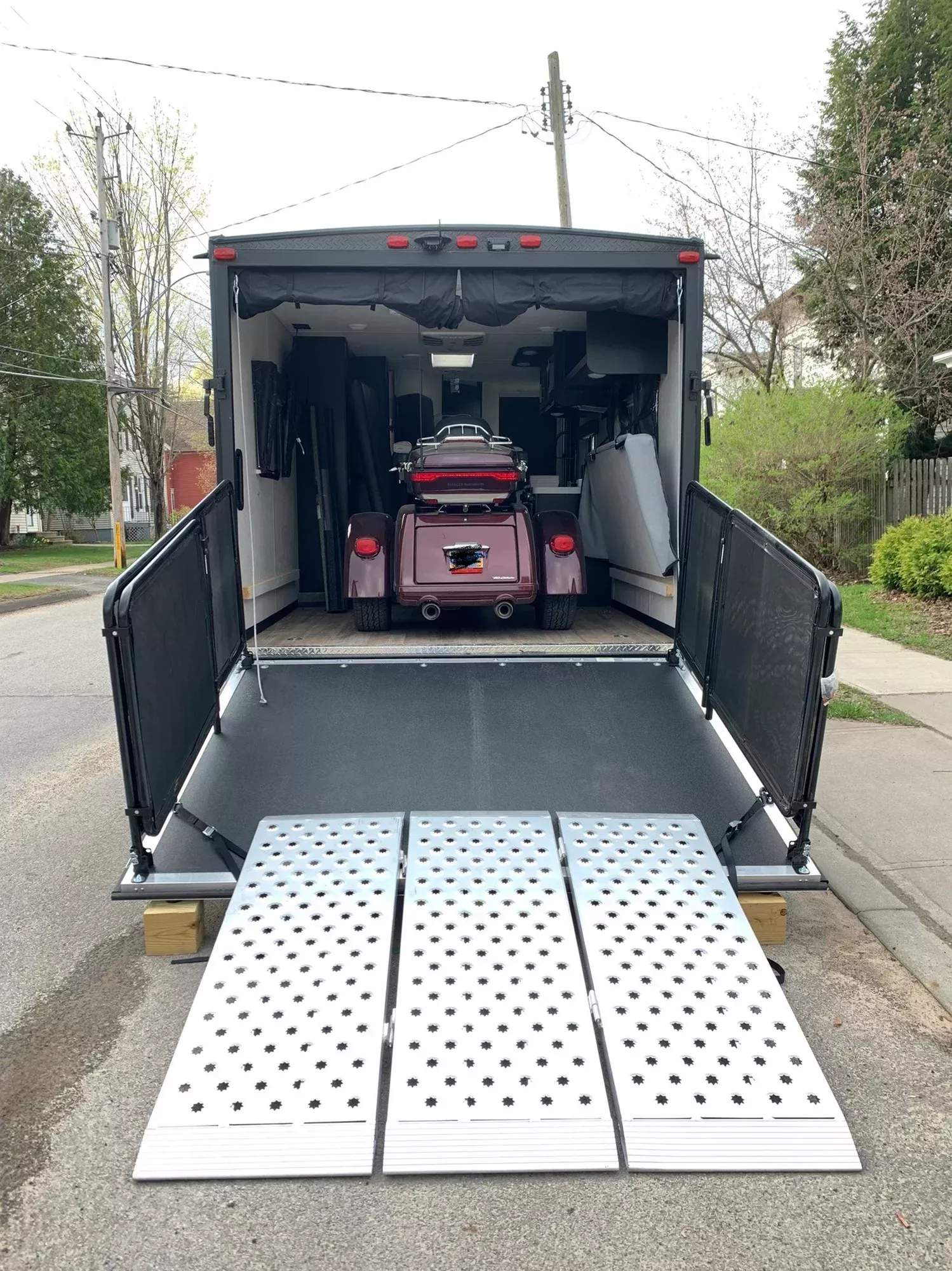Black Widow Big Boy EZ Rizer™ Folding Motorcycle Ramp | Models TF-6048-EZ & TF-6060-EZ | Size 48″ & 60″ Wide | Capacity 3,000 lb | Horsepower 4 To 90+ HP | For Motorcycles, ATVs & UTVs