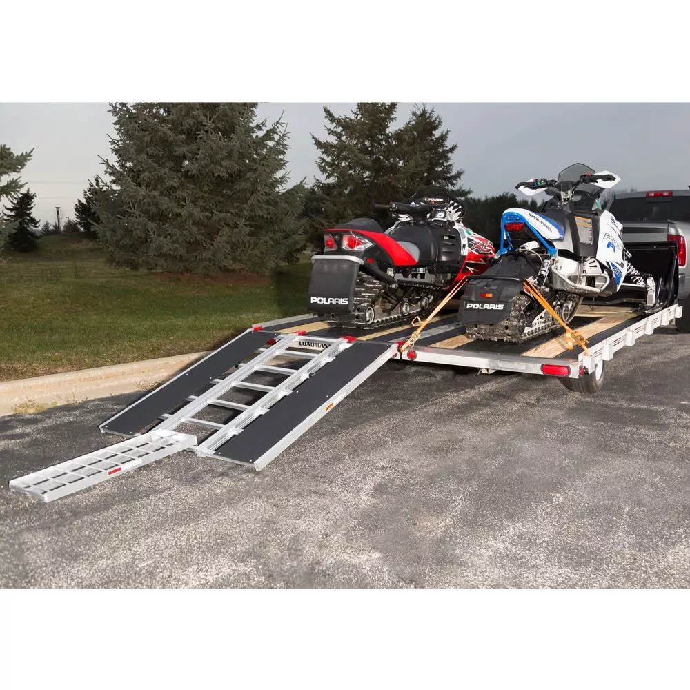 Black Widow Black Ice Deluxe Double Snowmobile Trailer Accessory Kit | Model SNO-TK-DDS | 105″ Wide | For Snowmobile Loading