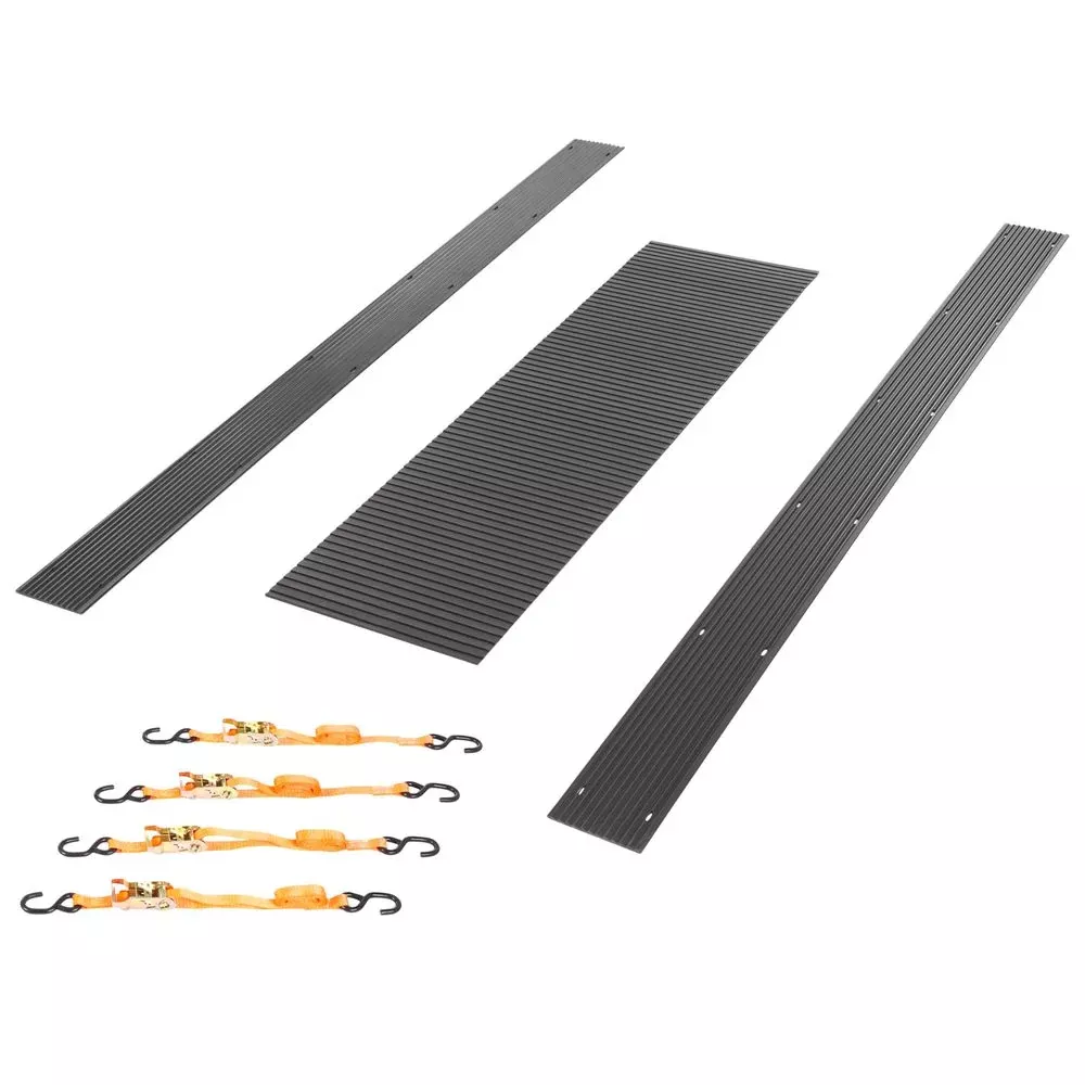 Black Widow Black Ice Essential Single Snowmobile Trailer Kit | Model SNO-TK-SE | 6″ Ski Guides | For Single Snowmobile Trailers