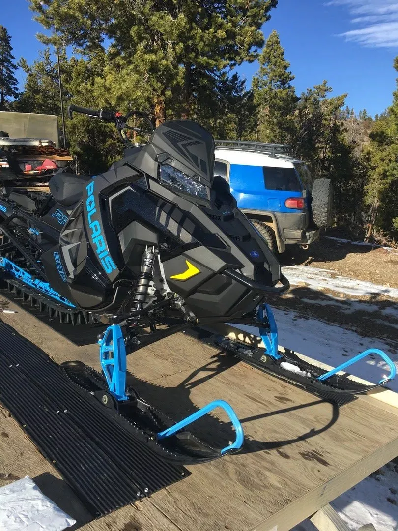 Black Widow Black Ice Snowmobile Ski Guides | Models SKI-G60 & SKI-G96 | 5′ & 8′ Lengths | Durable HDPE | Horsepower 4 To 90+ HP | For Truck & Trailer Snowmobile Transport