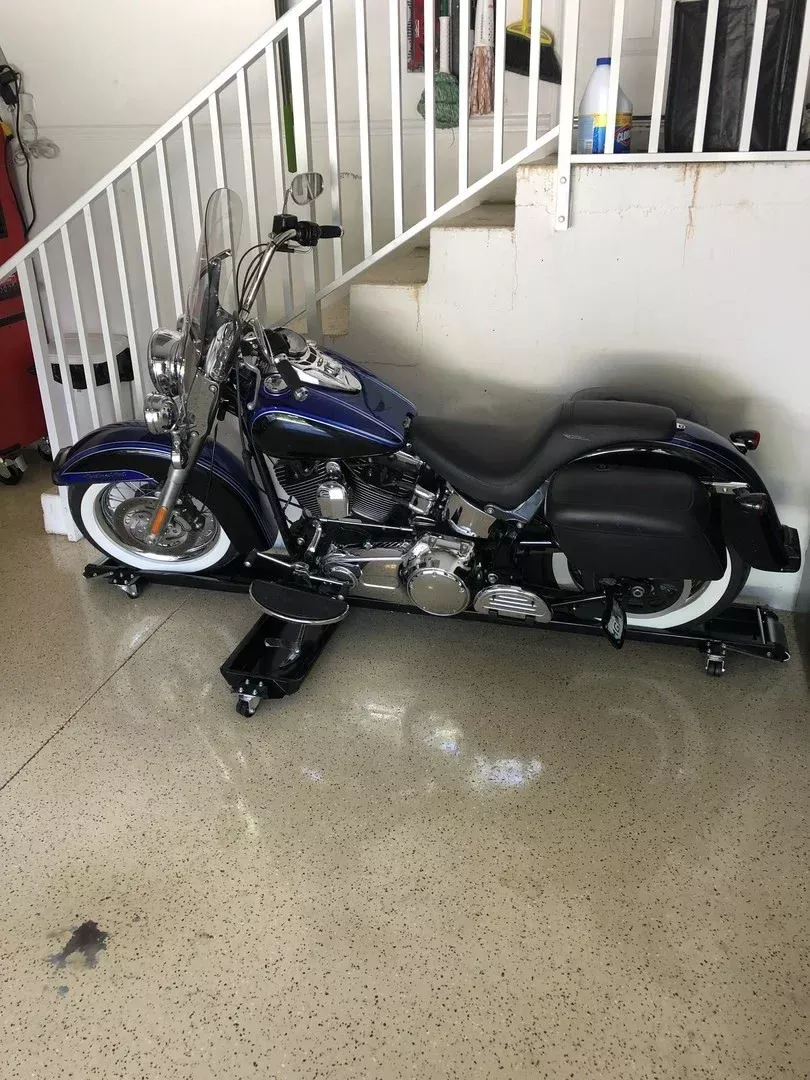 Black Widow Cruiser & Chopper Motorcycle Dolly | Model CRUISER-DOLLY | Track Size 94″ x 8″ | Capacity 1,250 lb | For Cruiser & Chopper Motorcycles