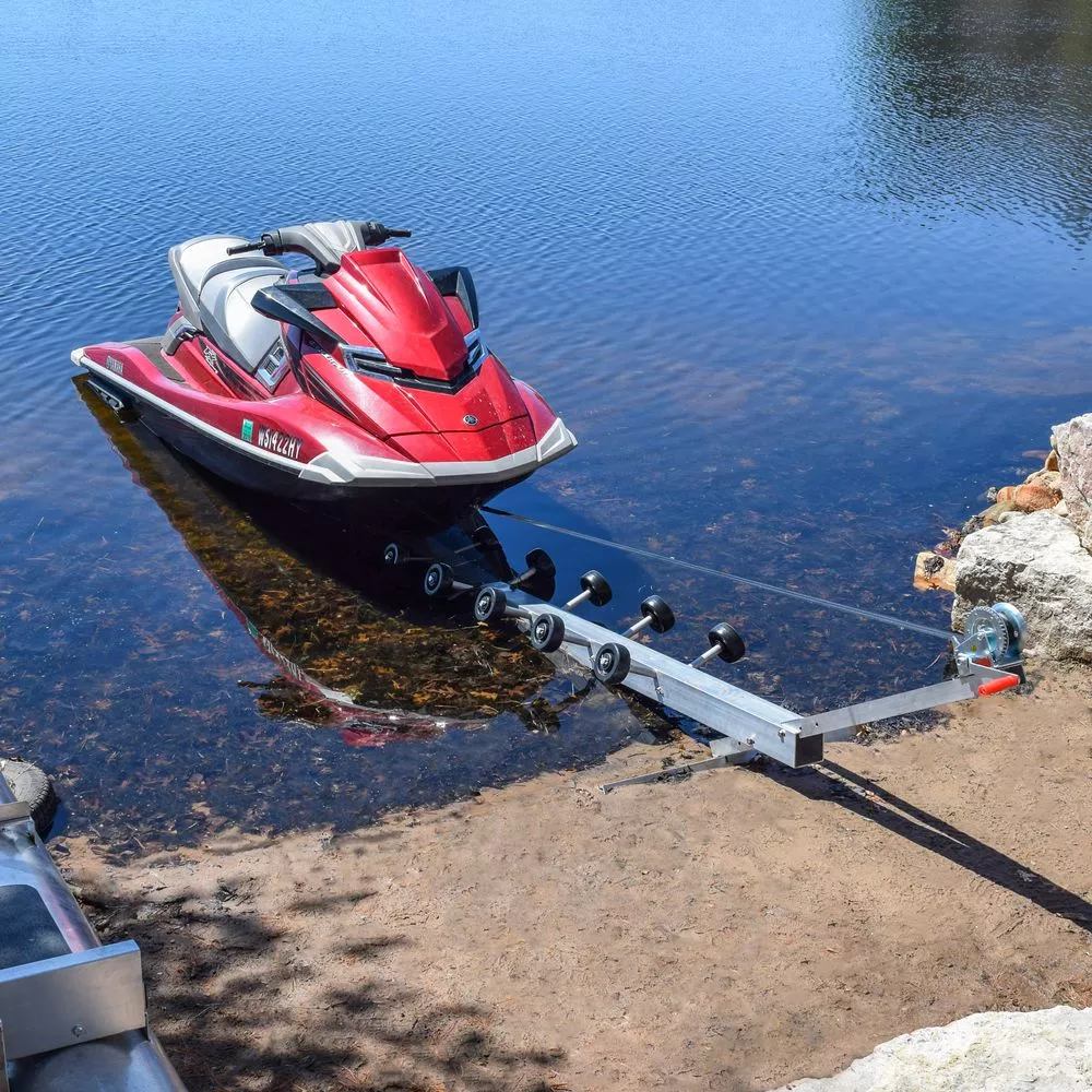 Black Widow Extra-Long Personal Watercraft Shore Dock | Model PWC-RAMP-EXT-KIT | 19′ 5″ Length | 1,200 lb Capacity | For Jet Skis, PWCs & Shoreline Loading