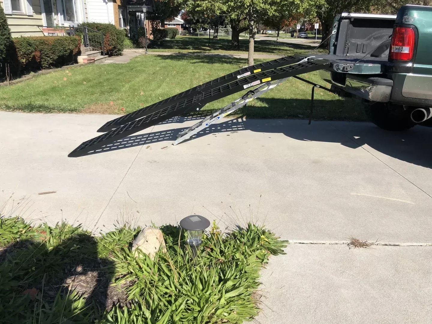 Black Widow Extra-Wide Arched Folding Dual Runner ATV Ramps | Model BW-9417-HD-2 | Length 7’10” | Capacity 3,000 lb | Horsepower Up To ~80 HP | For ATV & UTV Truck Loading