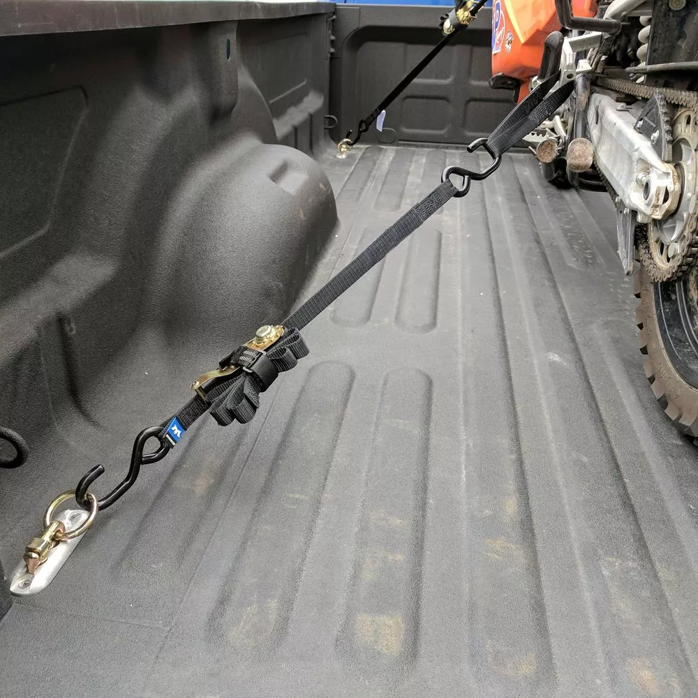 Black Widow Grab & Go 1″ Ratchet Strap Pack | Model 51021 Series | Lengths Up To 12′ | Capacity 4,000 lb | 4 To 90+ HP | For Motorcycles, ATVs, UTVs & Cargo