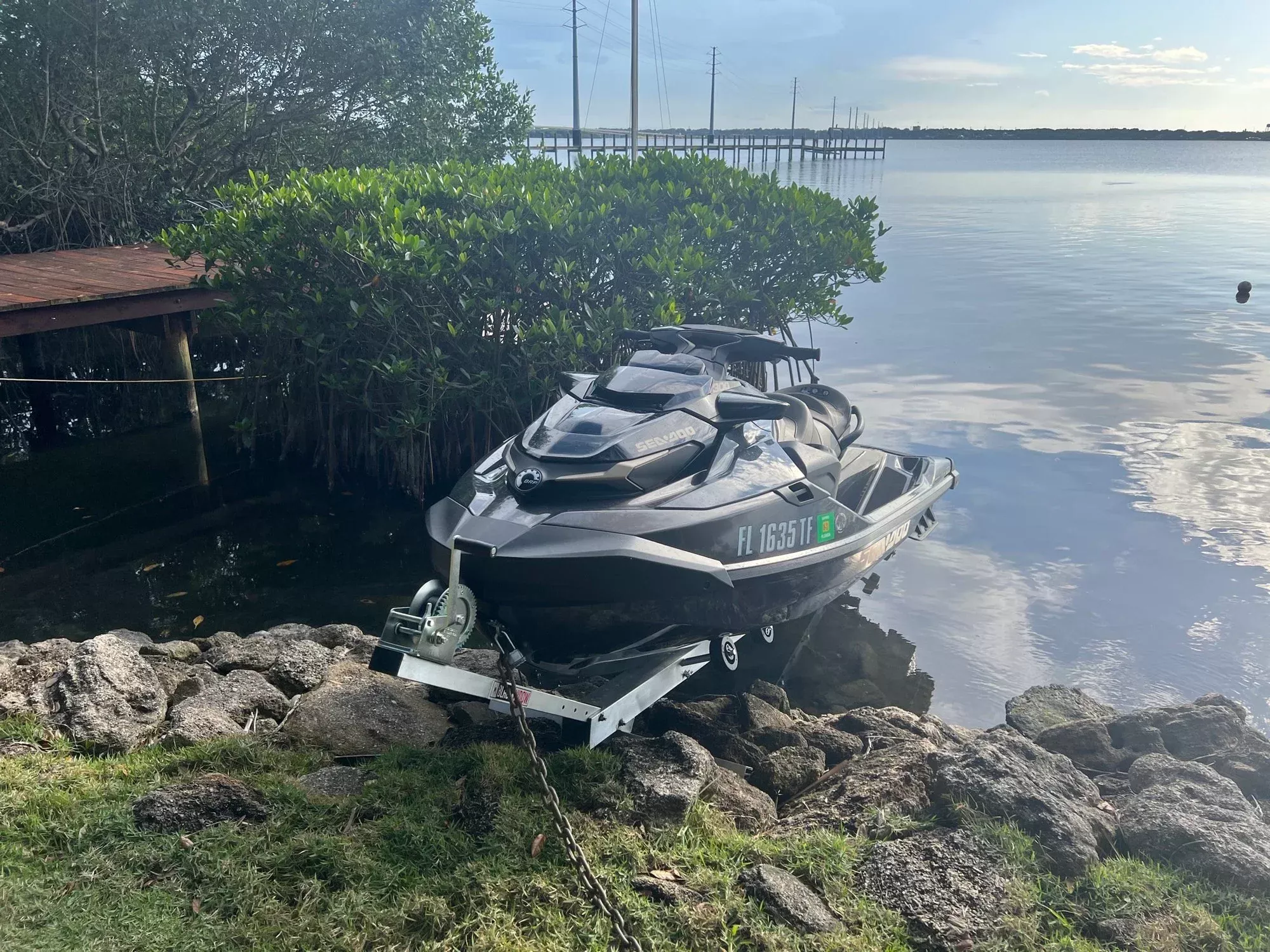 Black Widow Personal Watercraft Shore Dock Extension | Model PWC-EXT | 36″ Width | 1,200 lb Capacity | For PWC Dock & Jet Ski Storage