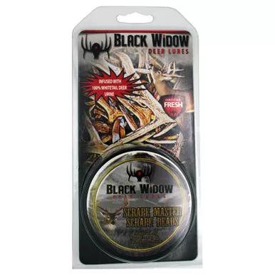 Black Widow S0373 Scrape Beads Scrape Master Deer Scent Attractant, 2 Ounce, Yellow, 1 Pack