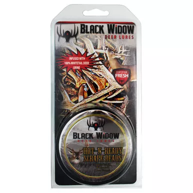 Black Widow S0434 Scrape Beads Hot N Ready Deer Scent Attractant, 2 Ounce, Yellow, 1 Pack