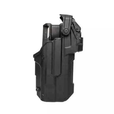 Blackhawk T-Series Level 3 Light-Bearing Red Dot Sight Duty Holster with AODC for SIG Sauer P320 w/ Streamlight TLR-1, Black