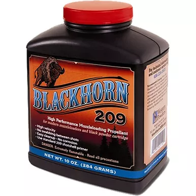 Blackhorn BLACKHORN1 209 Muzzleloading Powder, 8 Ounce HAZMAT, Black
