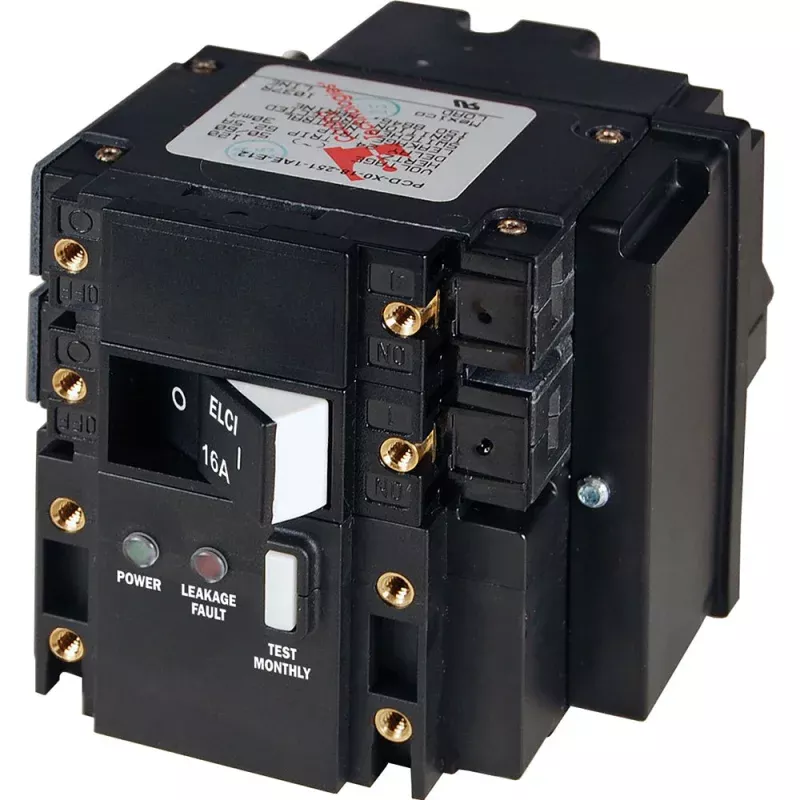Blue Sea C-Series ELCI Main Circuit Breaker – Double Pole 230V AC 16A