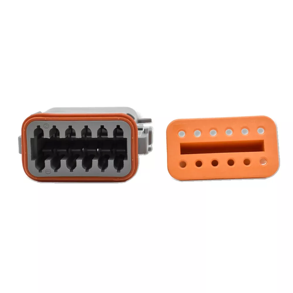 Bluewater 12 Position Female Deutsch Connector w/Wedge Lock [DT06-12S]
