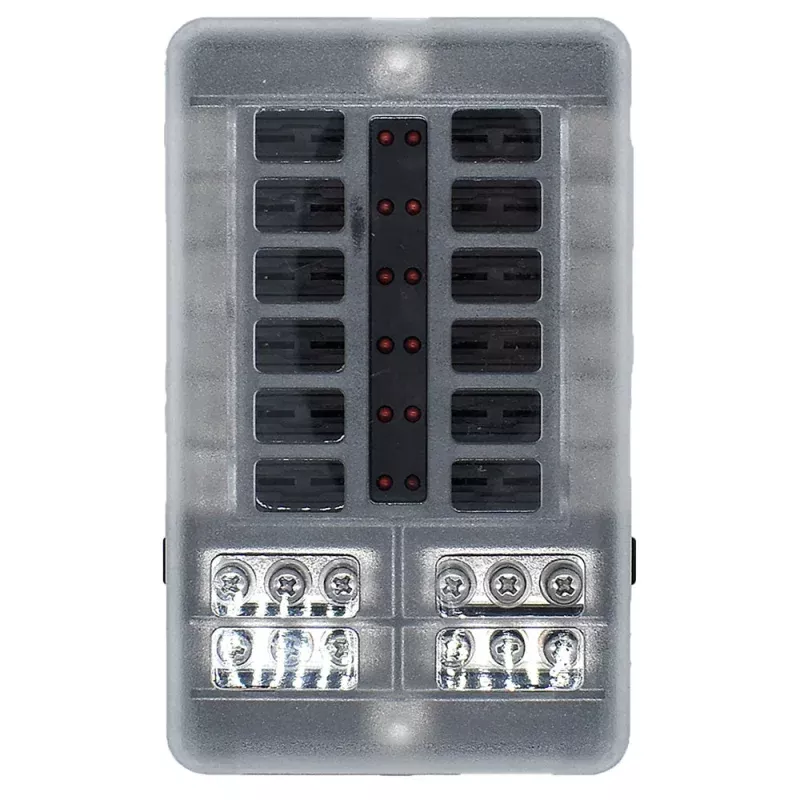 Bluewater 12 Position Fuse Block w/LEDs
