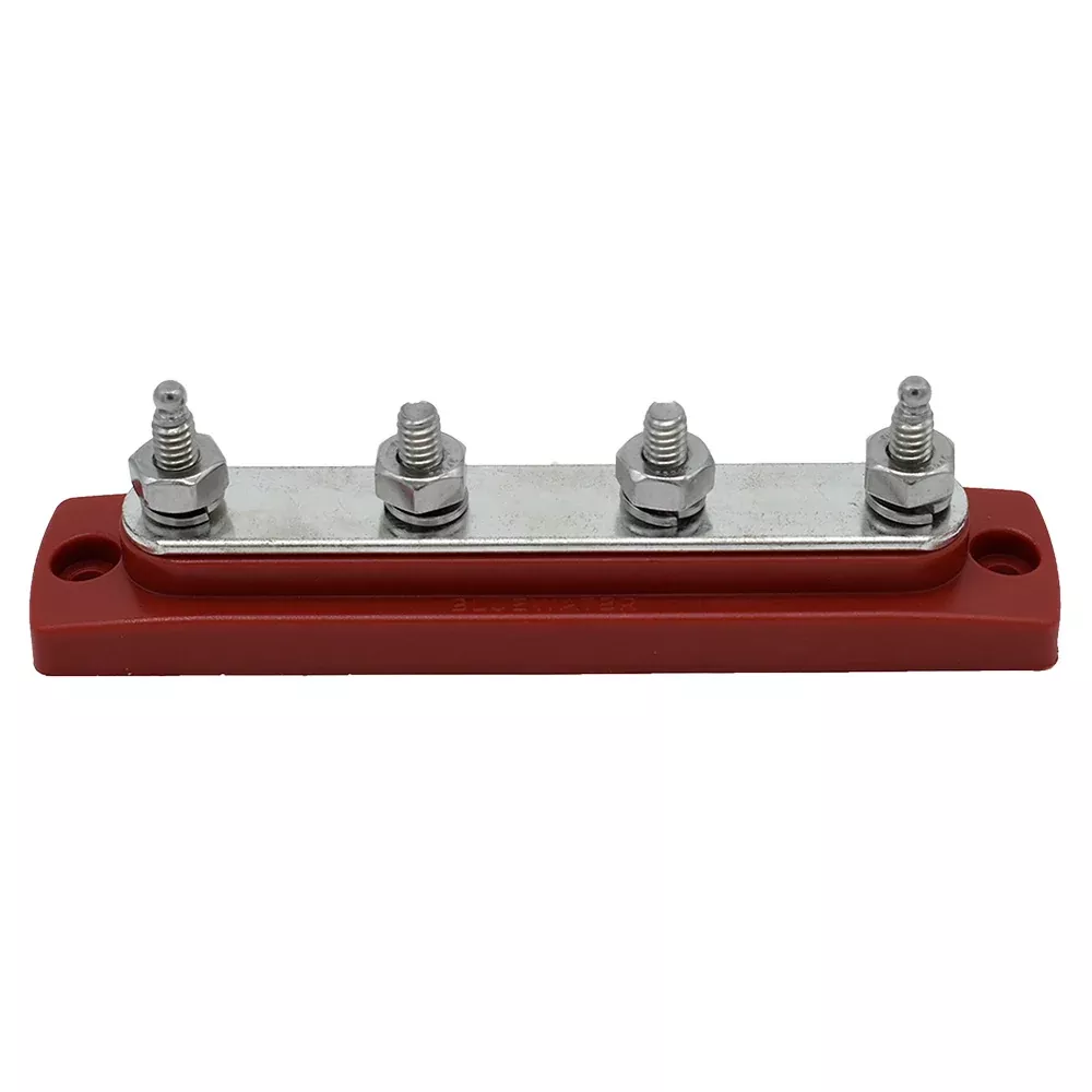 Bluewater Common Stud Busbar 4 Gang - Red [312303-B-025]