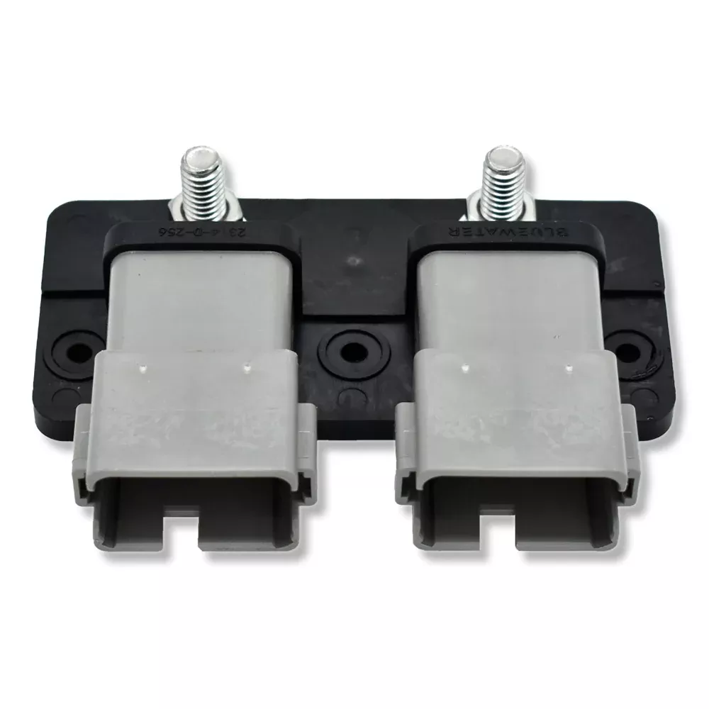 Bluewater Dual 12 Position Male Sealed Deutsch Connector Busbar – 5/16″ Stud [2314-D-256]