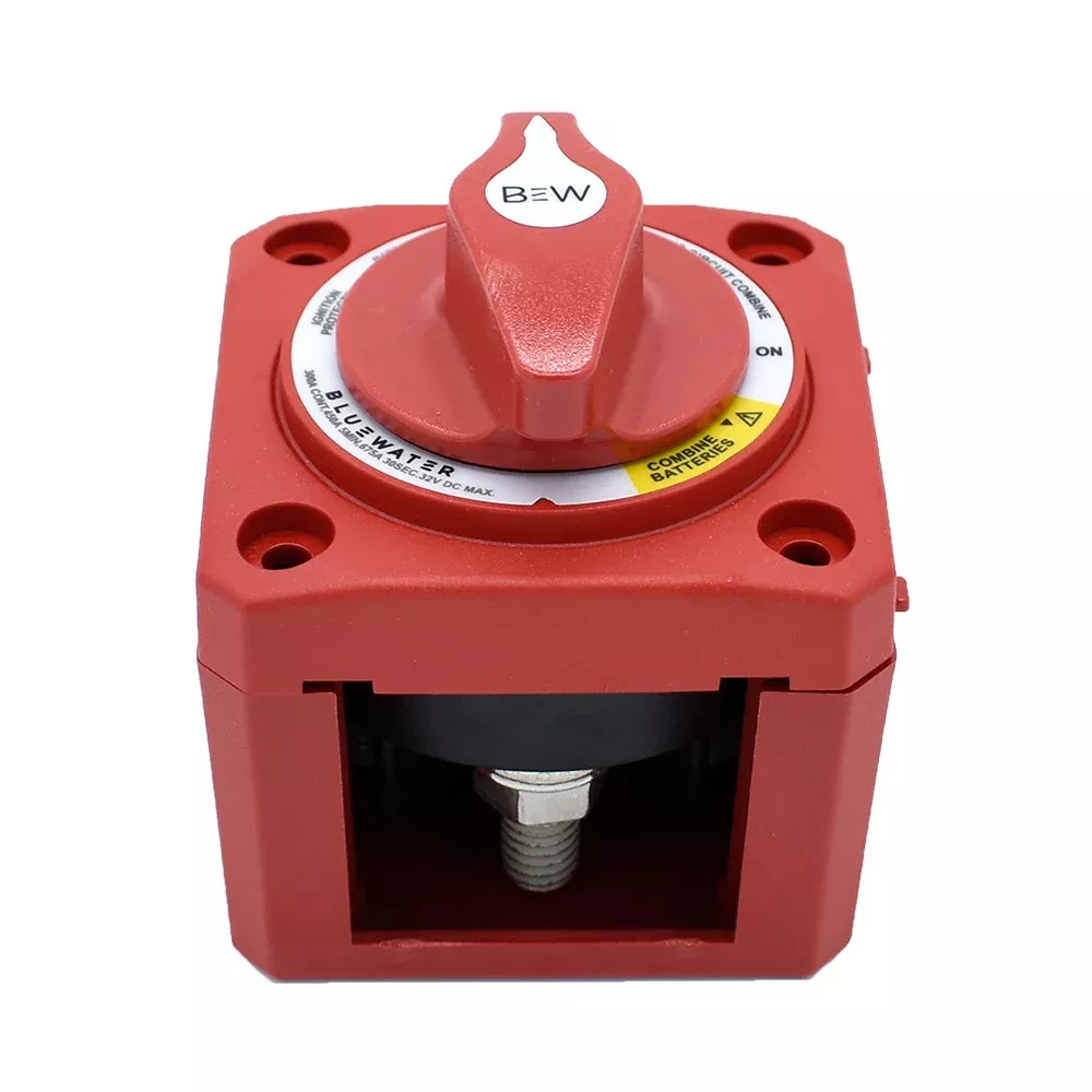 Bluewater Off/On Combine Battery Switch w/o Base – Surface Mount – Red [9800-011-11]