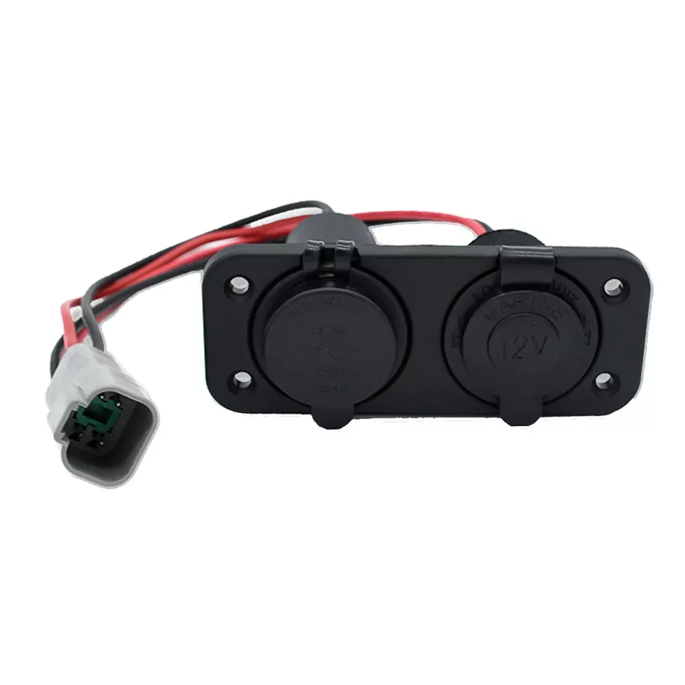 Bluewater USB/USB-C12V Combo w/DeutschPlate [6000-3205]