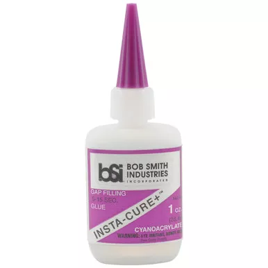 Bob Smith Industries BSI 107 Insta-Cure Plus Glue for Loose Fitting Joints, 1 Ounce, Pink
