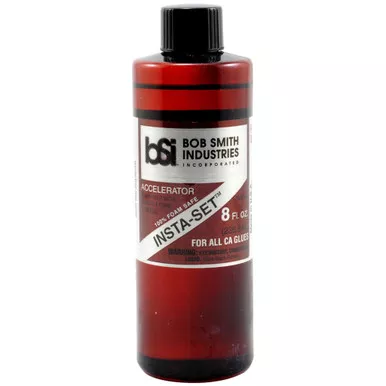 Bob Smith Industries BSI 152 Insta Set Accelerator for Cyanoacrylate Glues, 8 Ounce, Brown