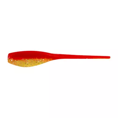 Bobby Garland Baby Shad 2 inch Soft Plastic 18 pack Red/Chart Silver 2"