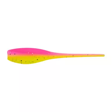 Bobby Garland Mo'Glo Baby Shad Glow-In-The-Dark 2" Soft Plastic 18 pack Electric Lemonade 2"