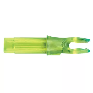 Bohning 1003LM Blazer DoubleLock Nocks for D-Loop, Lime Green, 12 Pack