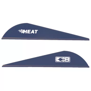 Bohning 101036BL25 Heat Vanes, 2 Inches, 6 Grain, Blue, 36 Pack