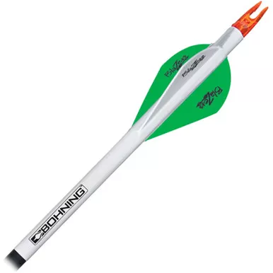 Bohning Blazer Arrow QuickFletch Neon Green / White 6 Pack, 101001NG
