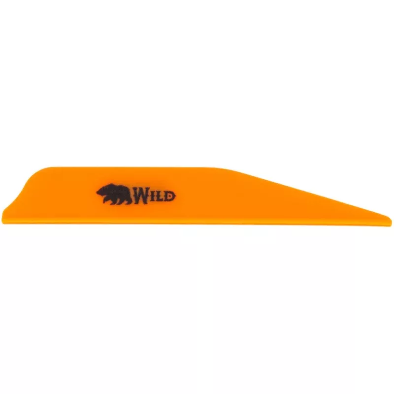 Bohning Wild Vanes 3 in. Neon Orange 100 pk.