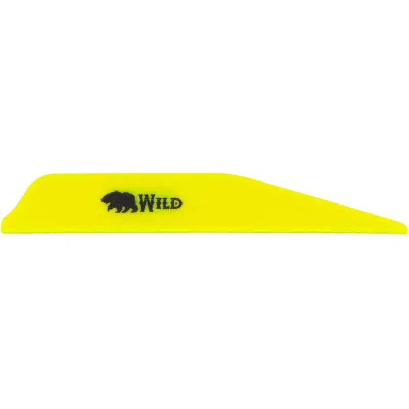 Bohning Wild Vanes 3 in. Neon Yellow 100 pk.