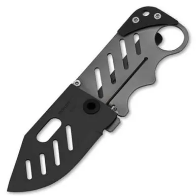 Boker Plus Credit Card Knife Black 2.25" Folding Grey