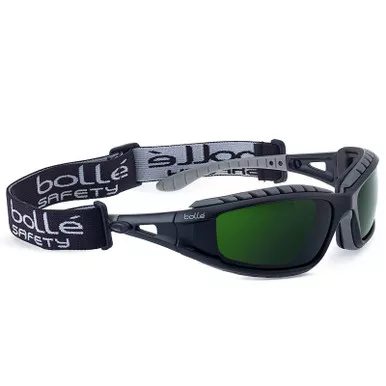 Bollé 40089 Tracker Welding Sealed Safety Glasses, Green Shade 5 Lens