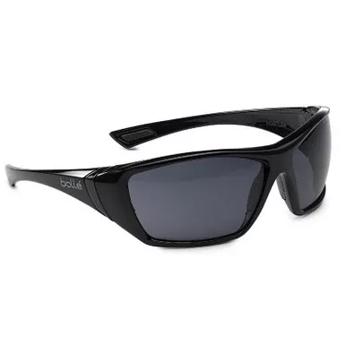Bollé HUSTLER Safety Glasses, Black Frame